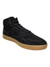 Bally Wiggles 6303810 Men's Black Calf Suede High Top Sneakers In Black