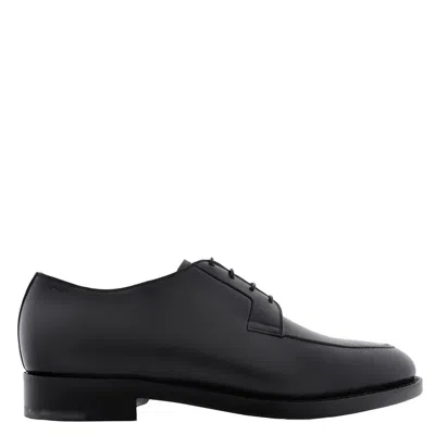 Bally Wimbo Leather Schoenen Derby Shoes, Brand Size 10 ( Us Size 11 ) In Black