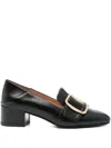 Bally Boucle Leather Collapsible-heel Pumps In Black