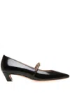 Bally Square Toe Chain-link Detailing Pumps In Black