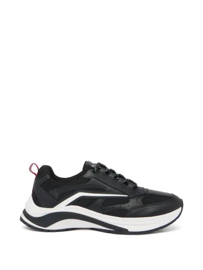 Bally Woge Panelled Mesh-insert Sneakers In Blue