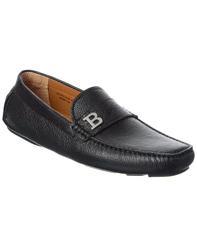 Bally Wolter Leather Driver In Black