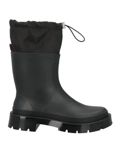 Bally Woman Ankle Boots Black Size 5.5 Textile Fibers