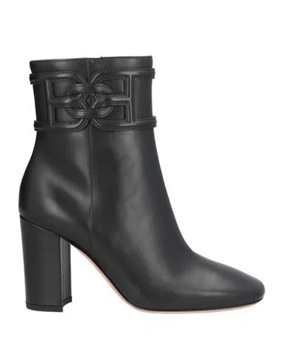 Bally Woman Ankle Boots Black Size 6 Leather