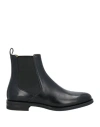 Bally Woman Ankle Boots Black Size 7 Calfskin In Black