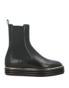 Bally Woman Ankle Boots Black Size 7.5 Calfskin