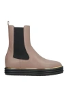Bally Woman Ankle Boots Light Brown Size 7.5 Calfskin In Beige