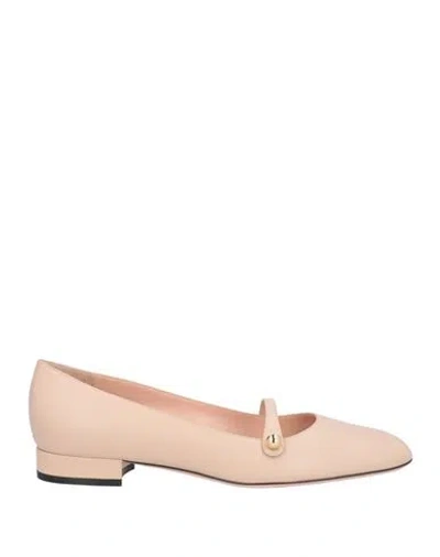 Bally Woman Ballet Flats Blush Size 5.5 Leather In Pink
