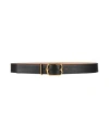 Bally Woman Belt Black Size 30 Leather In Black
