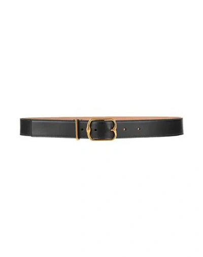 Bally Woman Belt Black Size 30 Leather