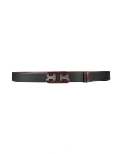 Bally Woman Belt Black Size 45.5 Leather