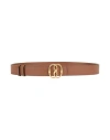 Bally Woman Belt Brown Size 38 Leather In Brown