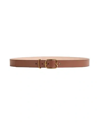 Bally Woman Belt Brown Size 39.5 Leather