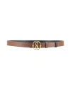 Bally Woman Belt Chocolate Brown Size 39.5 Leather In Brown