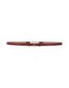 Bally Woman Belt Garnet Size 34 Leather In Red