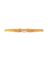 Bally Woman Belt Ocher Size 38 Leather In Yellow