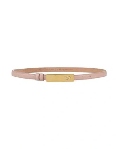 Bally Woman Belt Pink Size 38 Cow Leather