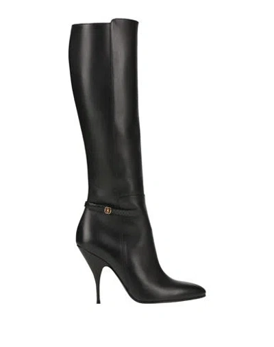 Bally Woman Boot Black Size 4.5 Calfskin