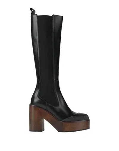 Bally Woman Boot Black Size 5.5 Calfskin