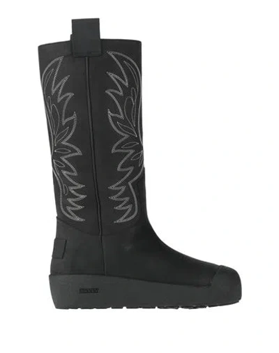 Bally Woman Boot Black Size 6.5 Leather