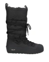 Bally Woman Boot Black Size 6.5 Textile Fibers, Leather In Black