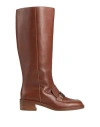Bally Woman Boot Brown Size 7 Calfskin In Brown