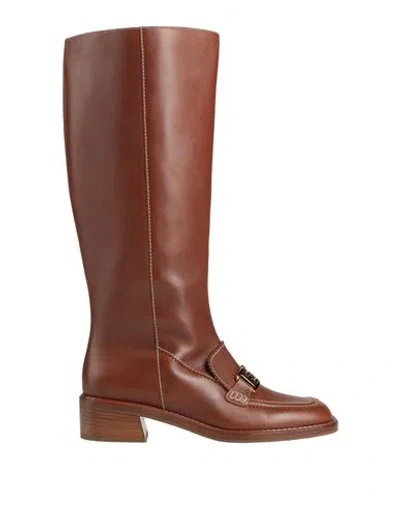 Bally Woman Boot Brown Size 7 Calfskin