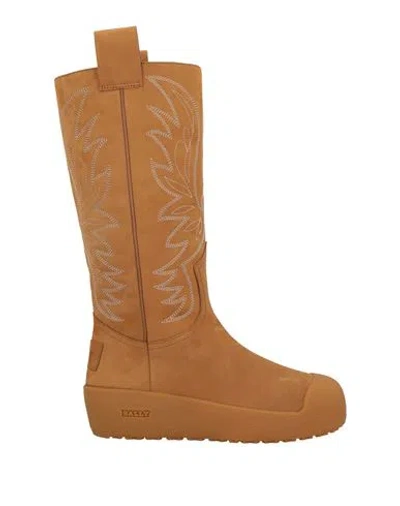 Bally Woman Boot Camel Size 7.5 Leather