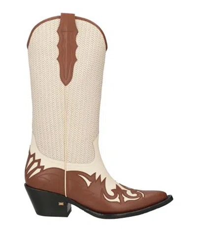 Bally Woman Boot Ivory Size 11.5 Calfskin In White