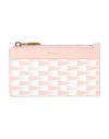 Bally Woman Cardholder Pink Size - Leather