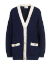Bally Woman Cardigan Navy Size 6 Wool