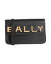 Bally Logo-plaque Grained Calf Leather Shoulder Bag In Black