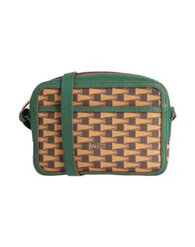 Bally Woman Cross-body Bag Green Size - Leather