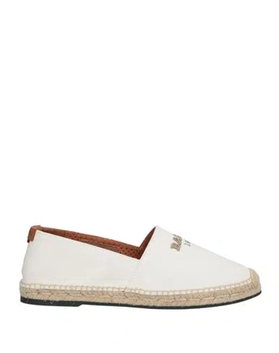 Bally Woman Espadrilles Ivory Size 10.5 Cotton In Multi