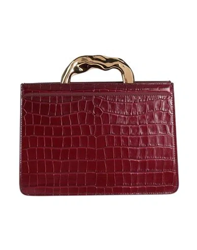 Bally Woman Handbag Burgundy Size - Leather