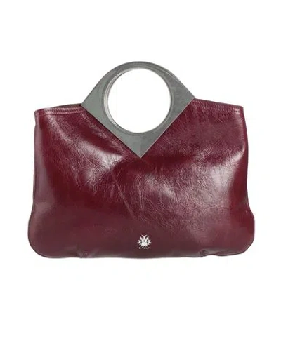 Bally Woman Handbag Burgundy Size - Leather