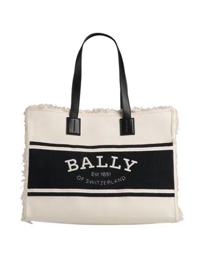 Bally Woman Handbag Cream Size - Textile Fibers In White