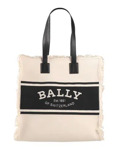 Bally Woman Handbag Ivory Size - Textile Fibers In Neutral