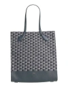 Bally Woman Handbag Midnight Blue Size - Textile Fibers, Leather In Blue