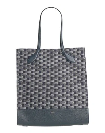 Bally Woman Handbag Midnight Blue Size - Textile Fibers, Leather