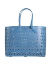 Bally Woman Handbag Slate Blue Size - Leather