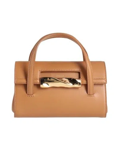 Bally Woman Handbag Tan Size - Leather In Brown