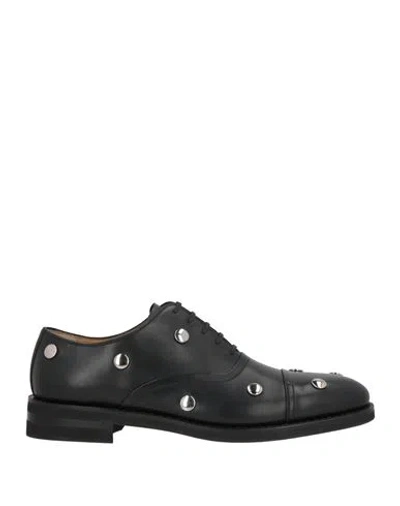 Bally Woman Lace-up Shoes Black Size 8.5 Calfskin