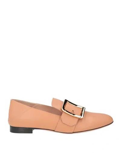Bally Woman Loafers Antique Rose Size 6 Calfskin In Pink