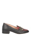 Bally Woman Loafers Black Size 4.5 Calfskin In Black