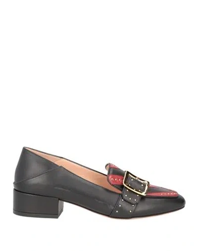 Bally Woman Loafers Black Size 4.5 Calfskin