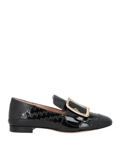 Bally Woman Loafers Black Size 5 Goat Skin
