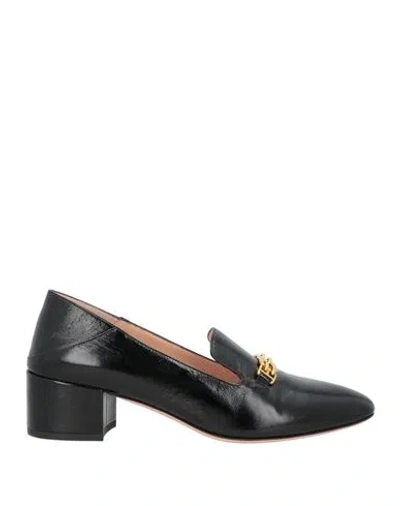 Bally Woman Loafers Black Size 6 Cow Leather