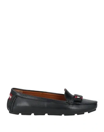 Bally Woman Loafers Black Size 6 Sheepskin