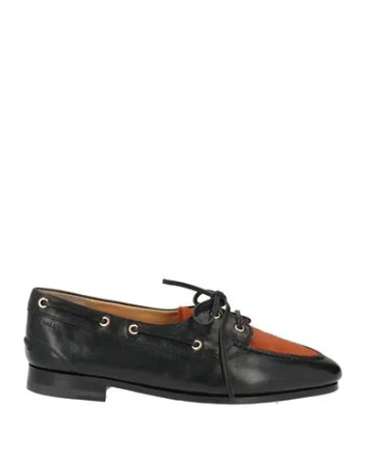 Bally Woman Loafers Black Size 6.5 Leather